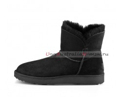 UGG CLASSIC MINI CUFF BLACK