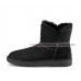 UGG CLASSIC MINI CUFF BLACK