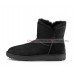 UGG CLASSIC MINI CUFF BLACK