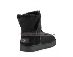 UGG CLASSIC MINI CUFF BLACK