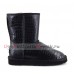 UGG CLASSIC SHORT CROCO BLACK