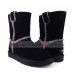 UGG CLASSIC SHORT TOP WOOL BLACK