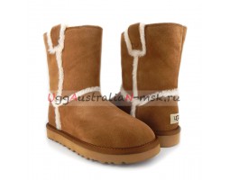 UGG CLASSIC SHORT TOP WOOL CHESTNUT