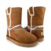 UGG CLASSIC SHORT TOP WOOL CHESTNUT