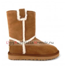 UGG CLASSIC SHORT TOP WOOL CHESTNUT