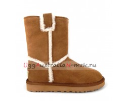 UGG CLASSIC SHORT TOP WOOL CHESTNUT