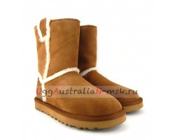 UGG CLASSIC SHORT TOP WOOL CHESTNUT