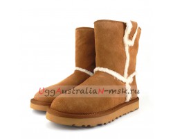 UGG CLASSIC SHORT TOP WOOL CHESTNUT