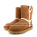 UGG CLASSIC SHORT TOP WOOL CHESTNUT