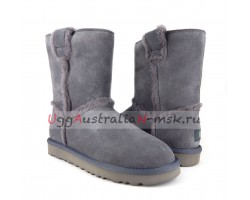 UGG CLASSIC SHORT TOP WOOL GREY