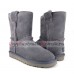 UGG CLASSIC SHORT TOP WOOL GREY