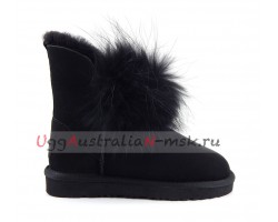 UGG IRINA FUR GUN II BLACK