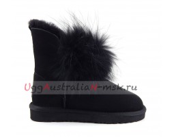 UGG IRINA FUR GUN II BLACK