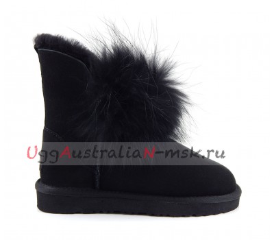 UGG IRINA FUR GUN II BLACK