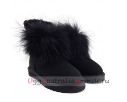 UGG IRINA FUR GUN II BLACK