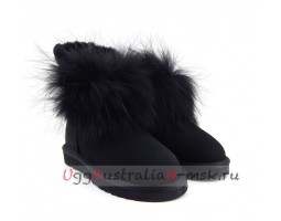 UGG IRINA FUR GUN II BLACK