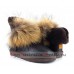 UGG IRINA FUR GUN II METALLIC CHOCOLATE