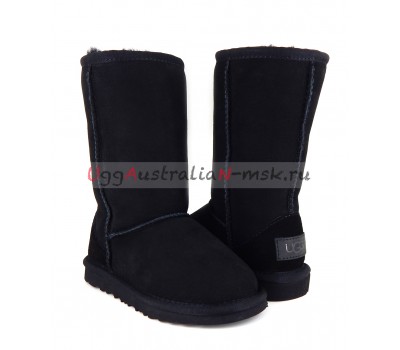 UGG KIDS CLASSIC II TALL BLACK