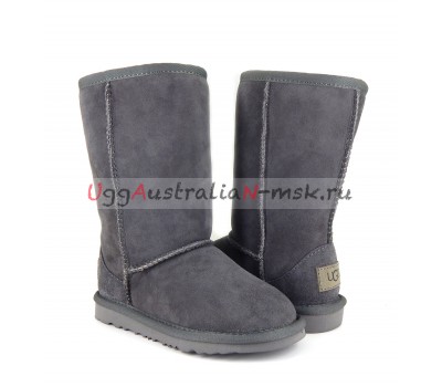 UGG KIDS CLASSIC II TALL GREY