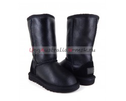 UGG KIDS METALLIC II TALL BLACK