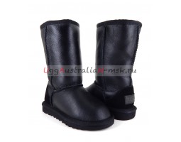 UGG KIDS METALLIC II TALL BLACK