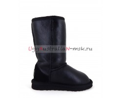 UGG KIDS METALLIC II TALL BLACK