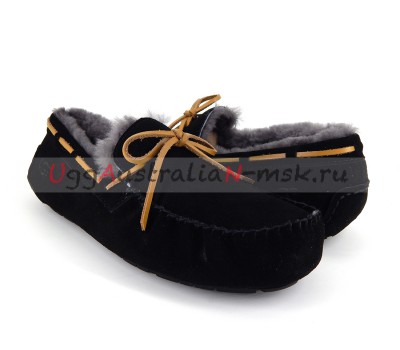 UGG MEN MOCCASINS OLSEN BLACK