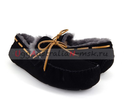 UGG MEN MOCCASINS OLSEN BLACK