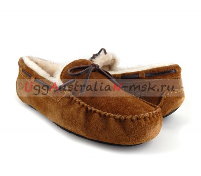 UGG MEN MOCCASINS OLSEN CHESTNUT