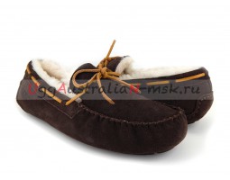 UGG MEN MOCCASINS OLSEN CHOCOLATE