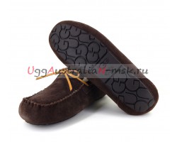 UGG MEN MOCCASINS OLSEN CHOCOLATE