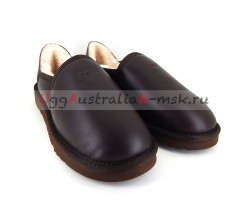 UGG MEN SLIP-ON METALLIC KENTON CHOCOLATE