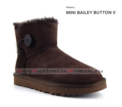 UGG BAILEY BUTTON II MINI CHOCOLATE