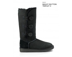 UGG BAILEY BUTTON TRIPLET II BLACK