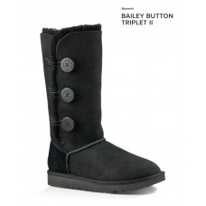 UGG BAILEY BUTTON TRIPLET II BLACK