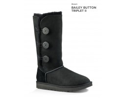 UGG BAILEY BUTTON TRIPLET II BLACK