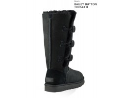 UGG BAILEY BUTTON TRIPLET II BLACK