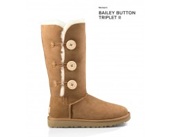 UGG BAILEY BUTTON TRIPLET II CHESTNUT