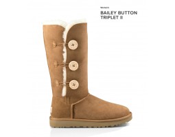 UGG BAILEY BUTTON TRIPLET II CHESTNUT