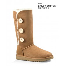 UGG BAILEY BUTTON TRIPLET II CHESTNUT