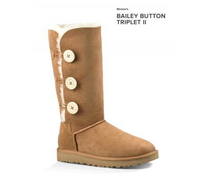 UGG BAILEY BUTTON TRIPLET II CHESTNUT