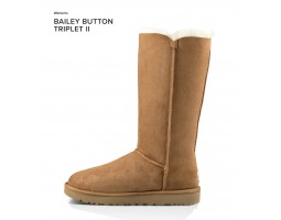 UGG BAILEY BUTTON TRIPLET II CHESTNUT