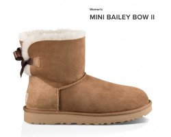 UGG MINI BAILEY BOW II CHESTNUT