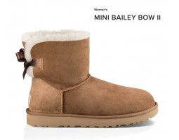 UGG MINI BAILEY BOW II CHESTNUT