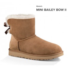 UGG MINI BAILEY BOW II CHESTNUT