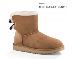 UGG MINI BAILEY BOW II CHESTNUT