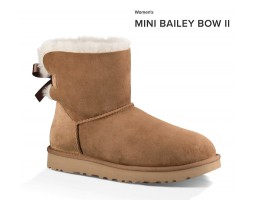 UGG MINI BAILEY BOW II CHESTNUT