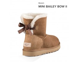 UGG MINI BAILEY BOW II CHESTNUT