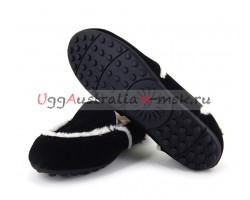 UGG WOMEN LOAFER SLIPPERS HAILEY BLACK