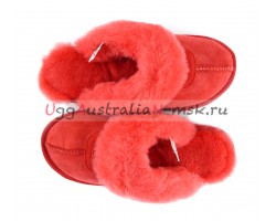 UGG SLIPPER COQUETTE TOMATO RED